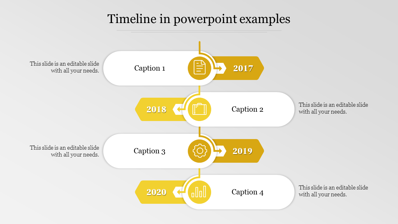 Free - Editable Timeline In PowerPoint Examples Presentation